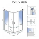 Душевой уголок REA PUNTO CHROM Душевой уголок REA PUNTO CHROM